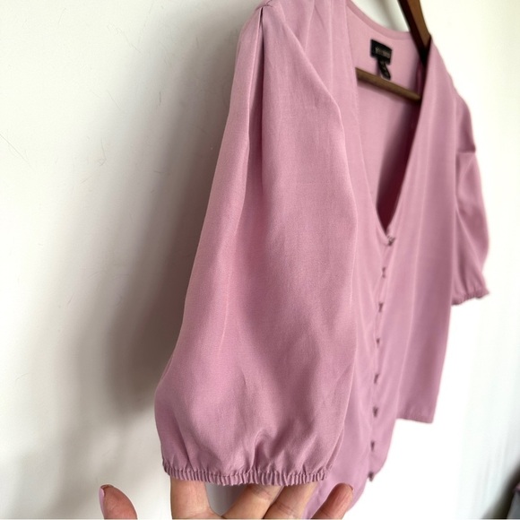 Women's Pink Button-Up Top - Picture 4 of 8